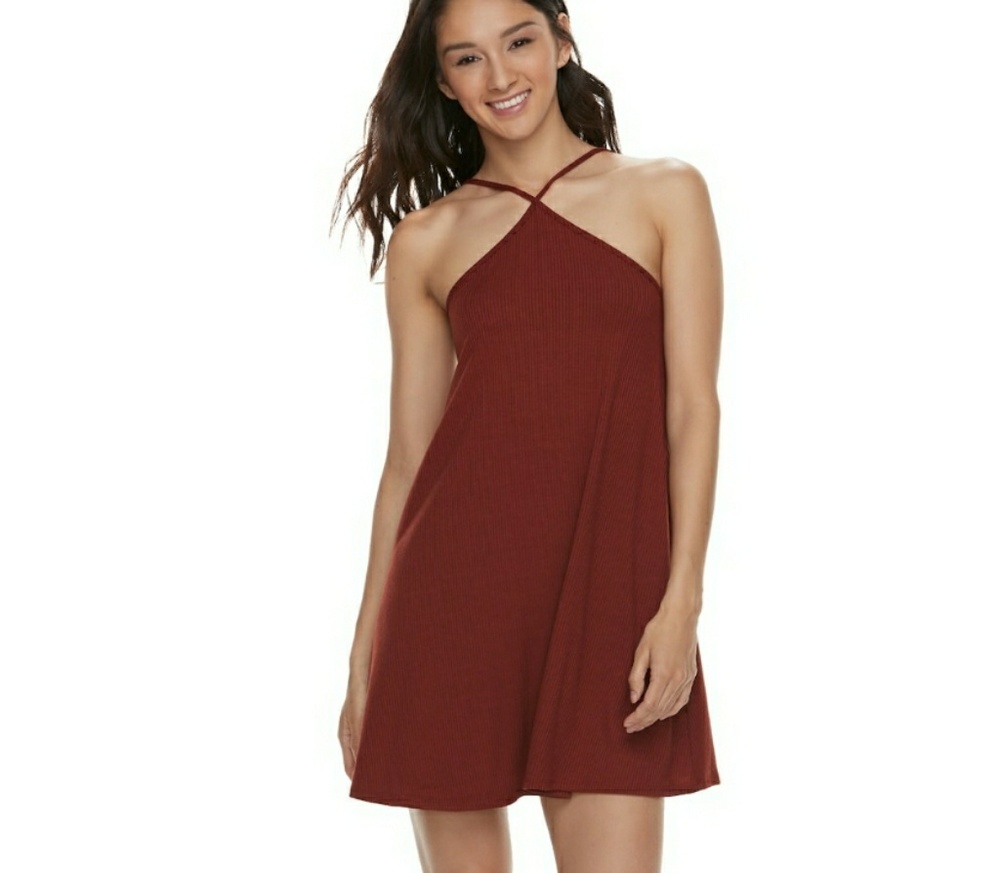 Sale🎁Beautiful Junior Y neck Ribbed Swing dress